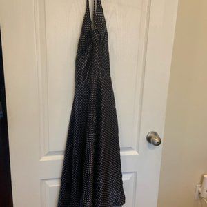 Alynpaige New York Blue & White Polka dot Dress